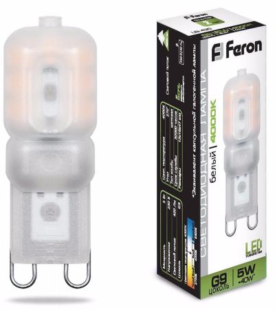 ����� LED 5W 4000K G9 LB-430 Feron