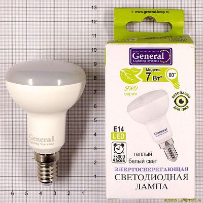 ����� R50 7W 2700K E14 LED General