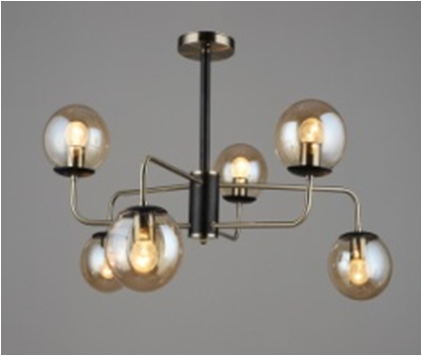 Люстра 3776/6 AB+BK Сфера Света