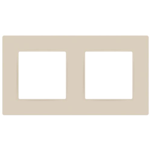 Рамка для розеток и выключателей ЭРА Серия 12 12-5202-02 на 2 поста, Классик, слоновая кость