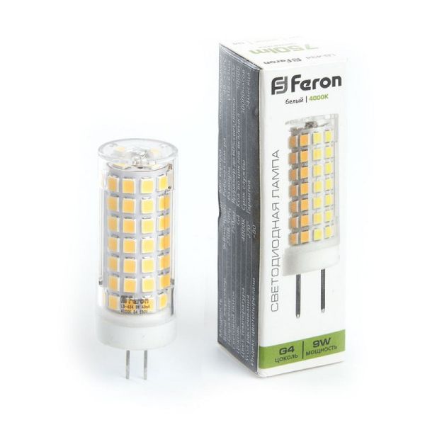 ����� LED 9W 4000K LB-434 G4 Feron 