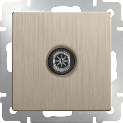 WERKEL шампань рифленый ТВ-розетка оконечная