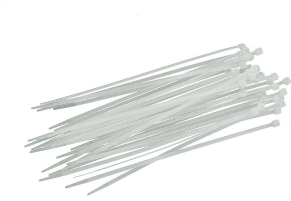 Хомут 4,8*200 белый (уп.100 шт) (стяжка кабельная) REXANT