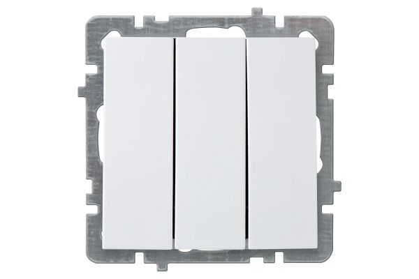 Nilson Touran Белый Выключатель 3-клавишный механизм 24110466