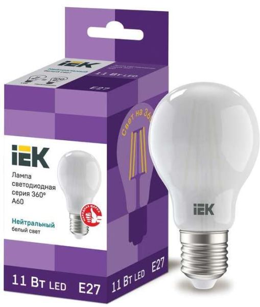 ����� ��� 11W 4000� E27 A60 IEK LED