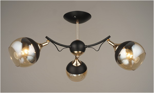 Люстра 4372/3 BK+FG Сфера света
