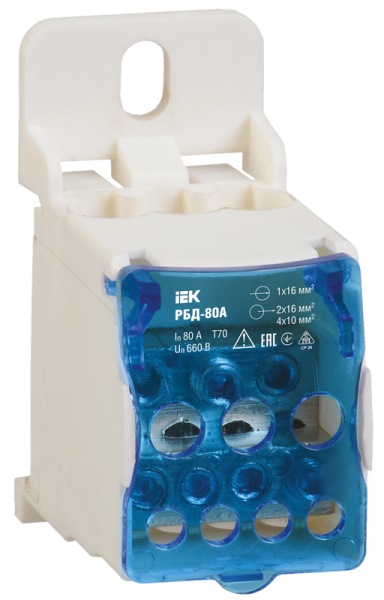���� ����������������� ��� �� DIN-����� � ��������� ������ 80A 8 ������� IEK