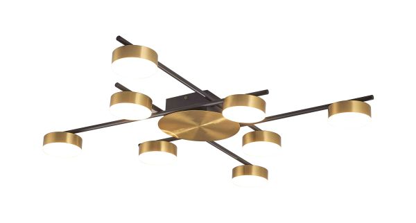 Люстра X1000A-DWS-8 BLACK+BRASS 40W Сфера света