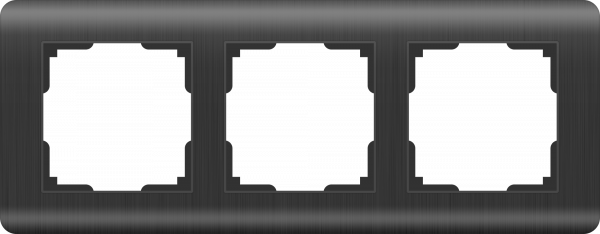 Werkel Stream Графит WL12-Frame-03 Рамка на 3 поста