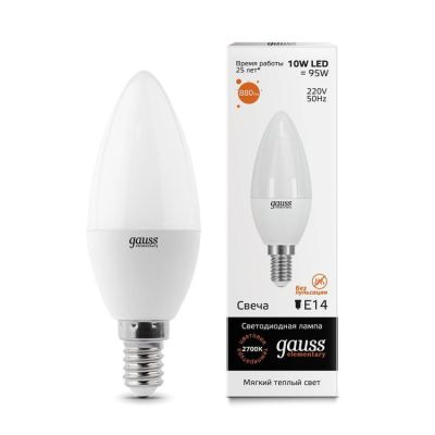 ����� ����� 10W 2700K E14 LED Gauss Elementary 