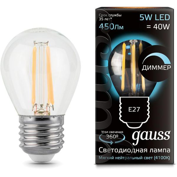 ����� ��� 5W 4100K 230� E27 ����������� �������� LED Gauss