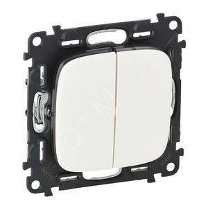 Выключатель 2-клавишный Белый Valena Allure Legrand 752705