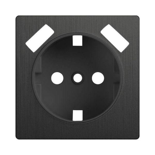 WERKEL графит рифленый Накладка для розетки USB