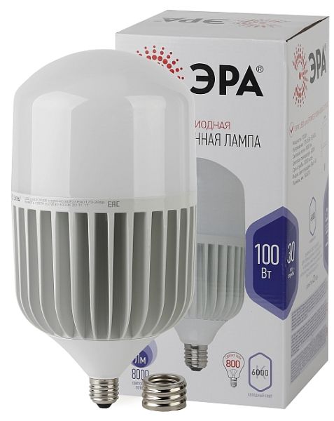 Лампа Промышленная 100W 6000K E27/E40 LED ЭРА