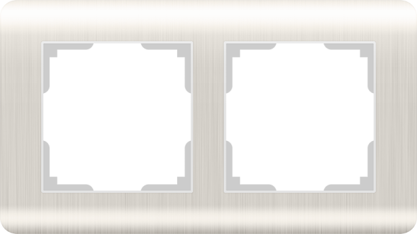 Werkel Stream Перламутровый WL12-Frame-02 Рамка на 2 поста