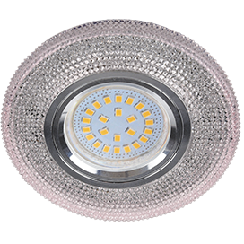 Светильник встраиваемый MR-16 LD7069 искристый + LED